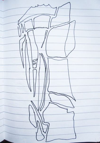 Crag note book sketch